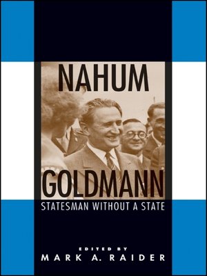 cover image of Nahum Goldmann